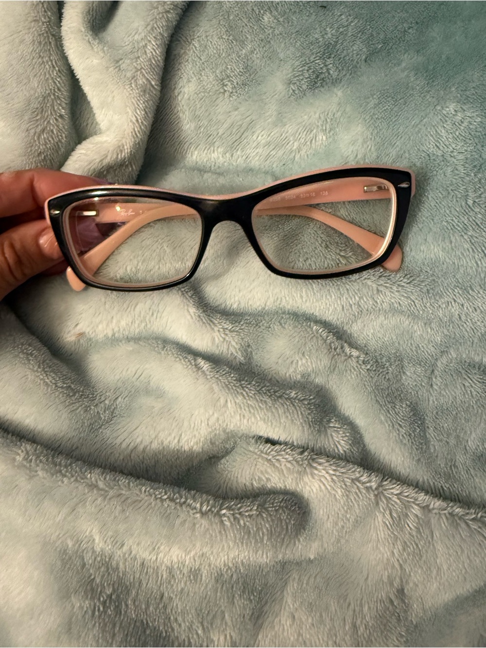 Ray-Ban Eyeglass Frames RB 5150 5024 Black Pink Womens Rectangular  50-19-135